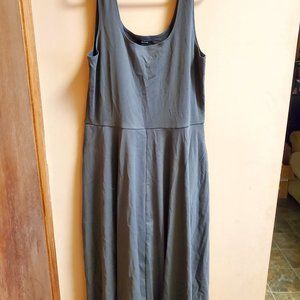 Women's Alfani XL extra large gray maxi stretchy heavy dress with pockets